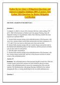 Radon Review Quiz 6 &lpar;Mitigation&rpar; Questions and &NewLine;Answers Complete Solutions 100&percnt; Correct &vert; New &NewLine;Update 2026 Questions for Radon Mitigation &NewLine;Certification