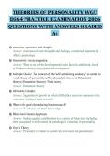 THEORIES OF PERSONALITY WGU D564 PRACTICE EXAMINATION 2026 QUESTIONS WITH ANSWERS GRADED A&plus;&period;pdf&NewLine;&NewLine;