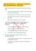 MGMT 4853 CHAPTER 10 &vert; CORPORATE GOVERNANCE EXAM QUESTIONS 2026&rsquo;27 &vert;COMPLETE&excl;&excl;