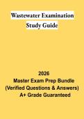 Wastewater Examination Study Guide PDF &vert; Wastewater Operator Practice Questions & Certification Review 2026