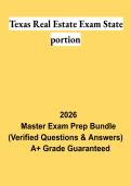 Texas Real Estate Exam State Portion PDF &vert; TREC License Exam Study Guide&comma; Practice Questions & Review 2026
