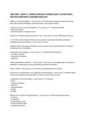 MED SURG 1 EXAM 2 &vert; MEDICAL-SURGICAL NURSING EXAM 2 STUDY GUIDE &vert; PRACTICE QUESTIONS & ANSWERS 2026&sol;2027