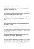 MED SURG 1 EXAM 2 &vert; MEDICAL-SURGICAL NURSING EXAM 2 STUDY GUIDE &vert; PRACTICE QUESTIONS & ANSWERS 2026&sol;2027