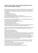 MED-SURG 1 EXAM 2 REVIEW &vert; MEDICAL-SURGICAL NURSING EXAM 2 STUDY GUIDE &vert; PRACTICE QUESTIONS & ANSWERS