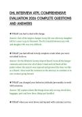 DHL INTERVIEW ATPL COMPREHENSIVE&NewLine;EVALUATION 2026 COMPLETE QUESTIONS&NewLine;AND ANSWERS