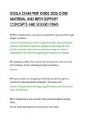 DOULA EXAM PREP GUIDE 2026 CORE&NewLine;MATERNAL AND BIRTH SUPPORT&NewLine;CONCEPTS AND SOLVED ITEMS