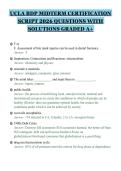 UCLA BDP MIDTERM CERTIFICATION SCRIPT 2026 QUESTIONS WITH SOLUTIONS GRADED A&plus;&period;