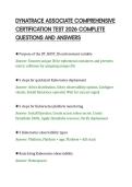 DYNATRACE ASSOCIATE COMPREHENSIVE&NewLine;CERTIFICATION TEST 2026 COMPLETE&NewLine;QUESTIONS AND ANSWERS