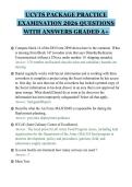 UCVTS PACKAGE PRACTICE EXAMINATION 2026 QUESTIONS WITH ANSWERS GRADED A&plus;&period;