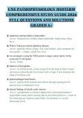 UNE PATHOPHYSIOLOGY MIDTERM COMPREHENSIVE STUDY GUIDE 2026 FULL QUESTIONS AND SOLUTIONS GRADED A&plus;&period;pdf&NewLine;&NewLine;