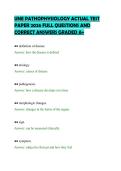 UNE&lowbar;PATHOPHYSIOLOGY&lowbar;ACTUAL&lowbar;TEST&lowbar;PAPER&lowbar;2026&lowbar;FULL&lowbar;QUESTIONS&lowbar;AND&lowbar;CORRECT