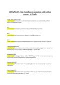 NR576 &sol; NR 576 Final Exam Review Questions with Verified Answers A&plus; Grade &vert; Adult Gerontology &vert; 2026&sol;2027 Comprehensive Study Guide