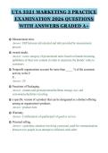 UTA 3321 MARKETING 3 PRACTICE EXAMINATION 2026 QUESTIONS WITH ANSWERS GRADED A&plus;&period;pdf&NewLine;&NewLine;