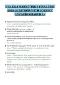 UTA 3321 MARKETING 3 FINAL TEST 2026 QUESTIONS WITH CORRECT ANSWERS GRADED A&plus;&period;pdf&NewLine;&NewLine;