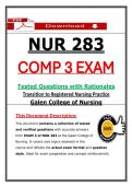 NUR 283 Comp 3 Exam &ndash; Transition to Registered Nursing Practice Galen College &lpar;2026&sol;2027&rpar; Actual Questions & Answers to Pass the Exam &lpar;100&percnt; Verified&rpar;