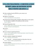 UTA FOUNDATIONS 1 CERTIFICATION SCRIPT 2026 QUESTIONS WITH SOLUTIONS GRADED A&plus;&period;pdf&NewLine;&NewLine;