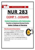 Galen NUR 283 Comp 1&ndash;3 Exams &ndash; Transition to Registered Nursing Practice &lpar;2026&sol;2027&rpar; Actual Questions & Answers to Pass the Exam &lpar;100&percnt; Verified&rpar;