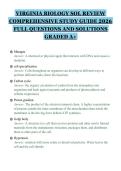VIRGINIA BIOLOGY SOL REVIEW COMPREHENSIVE STUDY GUIDE 2026 FULL QUESTIONS AND SOLUTIONS GRADED A&plus;&period;pdf&NewLine;&NewLine;