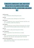 VIRGINIA BIOLOGY SOL REVIEW PRACTICE EXAMINATION 2026 QUESTIONS WITH ANSWERS GRADED A&plus;&period;pdf&NewLine;&NewLine;