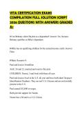 VITA&lowbar;CERTIFICATION&lowbar;EXAMS&lowbar;COMPILATION&lowbar;FULL&lowbar;SOLUTION&lowbar;SCRIPT&lowbar;2026&lowbar;QUESTIONS