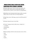 WEBCE&lowbar;ETHICS&lowbar;FINAL&lowbar;PAPER&lowbar;2026&lowbar;TESTED&lowbar;QUESTIONS&lowbar;WITH&lowbar;CORRECT&lowbar;ANSWERSWEBCE&lowbar;ETHICS&lowbar;FINAL&lowbar;PAPER&lowbar;2026&lowbar;TESTED&lowbar;QUESTIONS&lowbar;WITH&lowbar;CORRECT&lowbar;ANSWERS