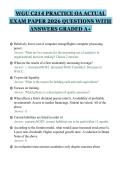 WGU C214 PRACTICE OA ACTUAL EXAM PAPER 2026 QUESTIONS WITH ANSWERS GRADED A&plus;&period;pdf&NewLine;&NewLine;