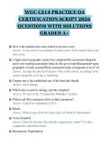 WGU C214 PRACTICE OA CERTIFICATION SCRIPT 2026 QUESTIONS WITH SOLUTIONS GRADED A&plus;&period;pdf&NewLine;&NewLine;