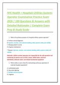 NYC Health &plus; Hospitals Utilities Systems Operator Examination Practice Exam 2026 &vert; 100 Questions & Answers with Detailed Rationales &vert; Complete Exam Prep & Study Guide