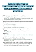 WGU C214 PRACTICE OA COMPREHENSIVE STUDY GUIDE 2026 FULL QUESTIONS AND SOLUTIONS GRADED A&plus;&period;pdf&NewLine;&NewLine;