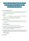 WGU C839V5&lowbar;D334 ACTUAL EXAM PAPER 2026 QUESTIONS WITH ANSWERS GRADED A&plus;&period;pdf&NewLine;&NewLine;