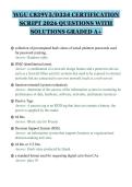 WGU C839V5&lowbar;D334 CERTIFICATION SCRIPT 2026 QUESTIONS WITH SOLUTIONS GRADED A&plus;&period;pdf&NewLine;&NewLine;