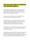 WGU D001 STUDY GUIDE 2026 QUESTIONS WITH ANSWERS GRADED A&plus;