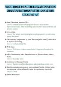 WGU D002 PRACTICE EXAMINATION 2026 QUESTIONS WITH ANSWERS GRADED A&plus;