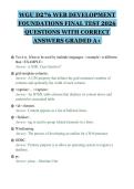 WGU D276 WEB DEVELOPMENT FOUNDATIONS FINAL TEST 2026 QUESTIONS WITH CORRECT ANSWERS GRADED A&plus;&period;pdf&NewLine;&NewLine;