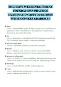 WGU D276 WEB DEVELOPMENT FOUNDATIONS PRACTICE EXAMINATION 2026 QUESTIONS WITH ANSWERS GRADED A&plus;&period;pdf&NewLine;&NewLine;