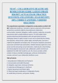 NR 447 &ndash; COLLABORATIVE HEALTHCARE &NewLine;BUNDLE STUDY GUIDE &vert; LATEST UPDATE &NewLine;2026&sol;2027 &vert; ACTUAL EXAM &vert; PRACTICE &NewLine;QUESTIONS AND ANSWERS &vert; EXAM REVIEW &vert; &NewLine;100&percnt; CORRECT ANSWERS &vert; VERIFIED &NewLine;SOLUTIONS