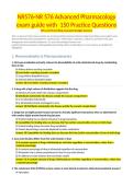 NR576-NR 576 Advanced Pharmacology exam guide with  150 Practice Questions&NewLine;NP-Level Prescribing Concepts Straight Answers&NewLine;
