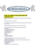 NURS 480 CORRECT EXAM QUESTIONS AND ANSWERS SET A&period;pdf