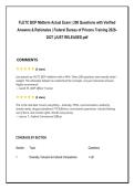 FLETC BOP Midterm Actual Exam &vert; 200 Questions with Verified &NewLine;Answers & Rationales &vert; Federal Bureau of Prisons Training 2026&NewLine;2027 &vert;JUST RELEASED&period;pdf