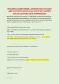 MPTC POLICE ACADEMY CRIMINAL LAW REVIEW EXAM STUDY GUIDE &NewLine;LATEST 2026 UPDATED QUESTIONS AND VERIFIED 100&percnt; SOLUTIONS &NewLine;&lpar;2026&sol;2027&rpar; GRADE&colon; A&plus;&vert;STATUS&colon; GUARANTEED PASS 