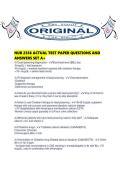 NUR 2356 ACTUAL TEST PAPER QUESTIONS AND ANSWERS SET A&period;pd