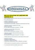 NUR 2356 EVALUATION TEST QUESTIONS AND ANSWERS SET A&period;pdf