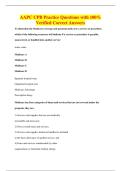 AAPC CPB Practice Questions with 100&percnt;&NewLine;Verified Correct Answers