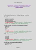 ANATOMY AND PHYSIOLOGY &vert; COMPLETE A&P &vert; VERIFIED EXAM SOLUTIONS - COMPREHENSIVE QUESTIONS AND ANSWERS - CURRENT VERSION&NewLine;&NewLine;