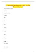 C172 G1000 Questions with 100&percnt; Verified&NewLine;Correct Answers