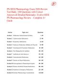 PN HESI Pharmacology Exam 2026 Review Test Bank &vert; 180 Questions with Correct Answers & Detailed Rationales &vert; Evolve HESI PN Pharmacology Review - Complete A&plus; Guide