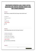 WASTEWATER OPERATOR CLASS C EXAM &vert;ACTUAL QUESTIONS AND VERIFIED ANSWERS NEWEST 2026-2027 UPDATE&vert;GRADED A&plus;