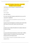 CLC 222 Module 6 Questions with 100&percnt;&NewLine;Verified Correct Answers