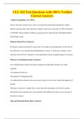 CLC 222 Test Questions with 100&percnt; Verified&NewLine;Correct Answers