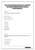 NATE &lpar;CORE&rpar; REFRESHER EXAM&vert;ACTUAL QUESTIONS AND VERIFIED ANSWERS NEWEST 2026-2027 UPDATE&vert;GRADED A&plus;
